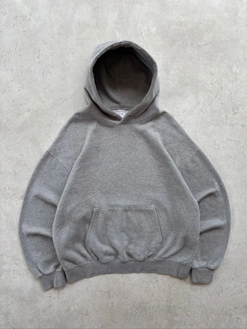 Brenson heavy weight heather gray blank boxy hodie  photo 1