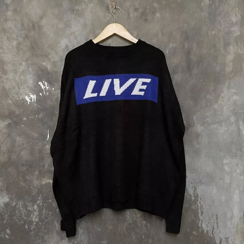 Streetwear Casual Sweater Pria black photo 1