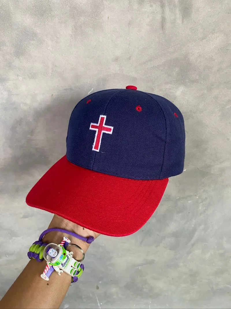 y2k Twotone dad cap Jesus Art photo 1