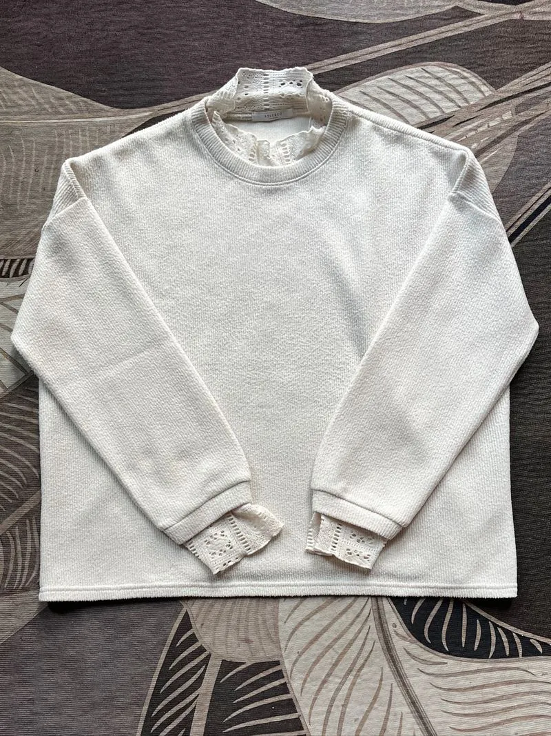 Lace Trim Sweater photo 1
