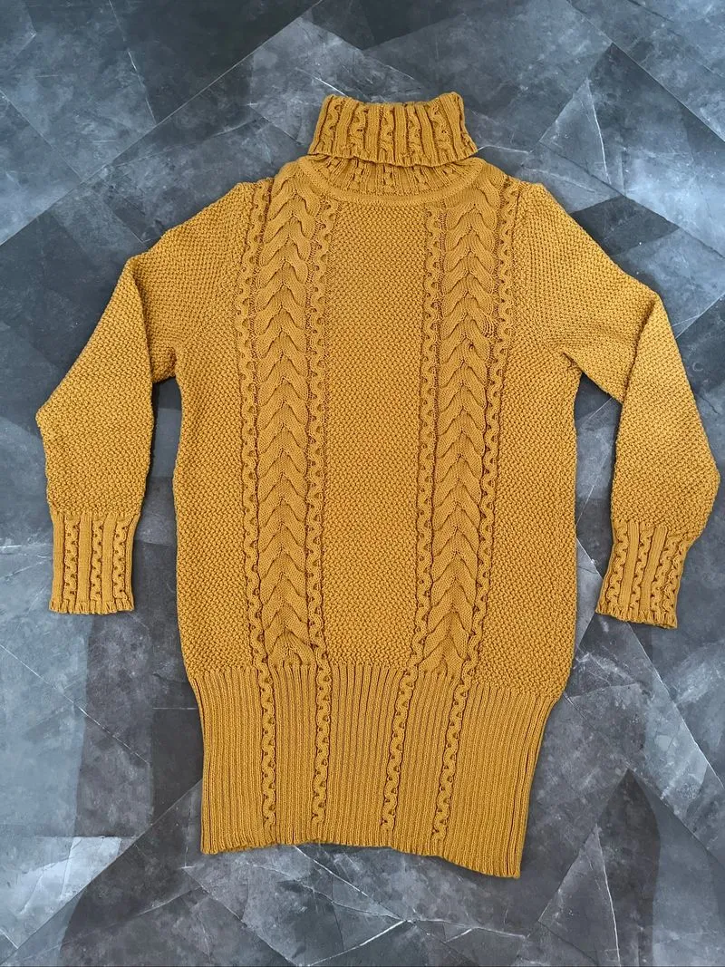 Knit Rajut Cable Kuning photo 1