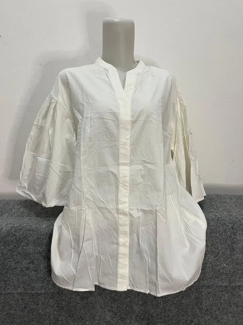 PL Blouse LD 110 - blouse wanita warna broken white - 1pcs  photo 1
