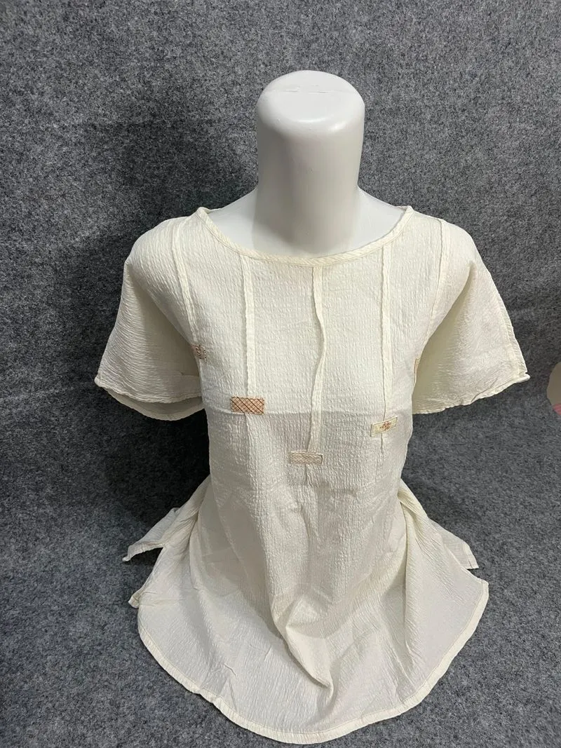 PL Blouse LD 120 - blouse wanita warna cream - ready 1pcs photo 1