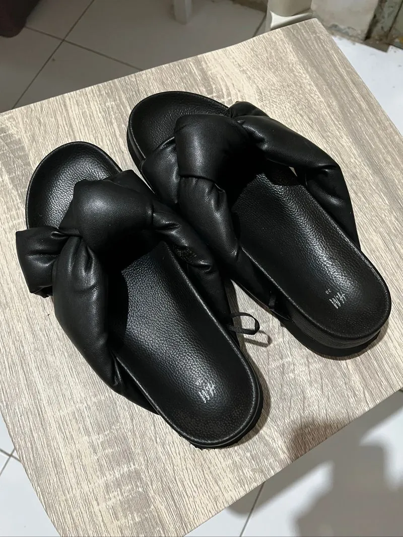 H&M SLIPPER BLACK 38 photo 1