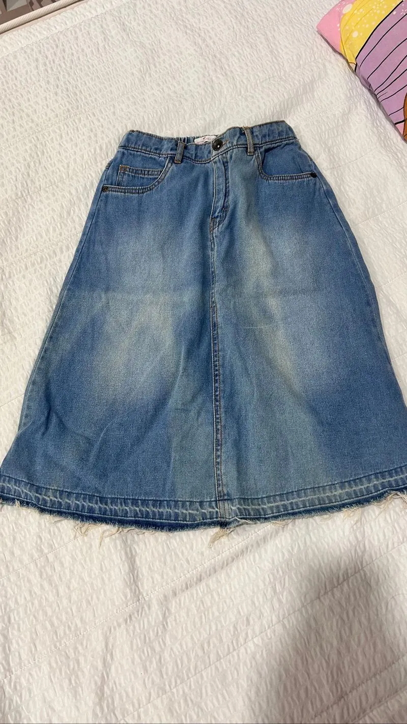 rok jeans midi skirt photo 1