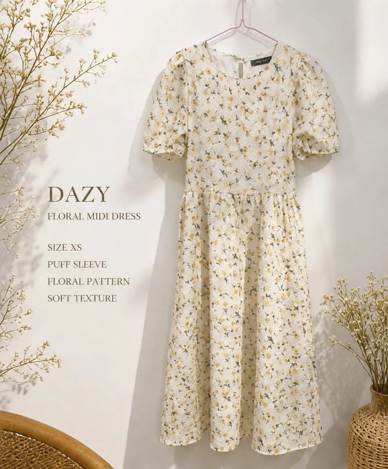 DAZY FLORAL MIDI DRESS XS photo 1