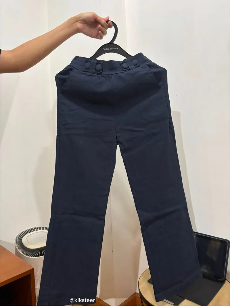 Celana Panjang Navy Highwaist Elegan photo 1