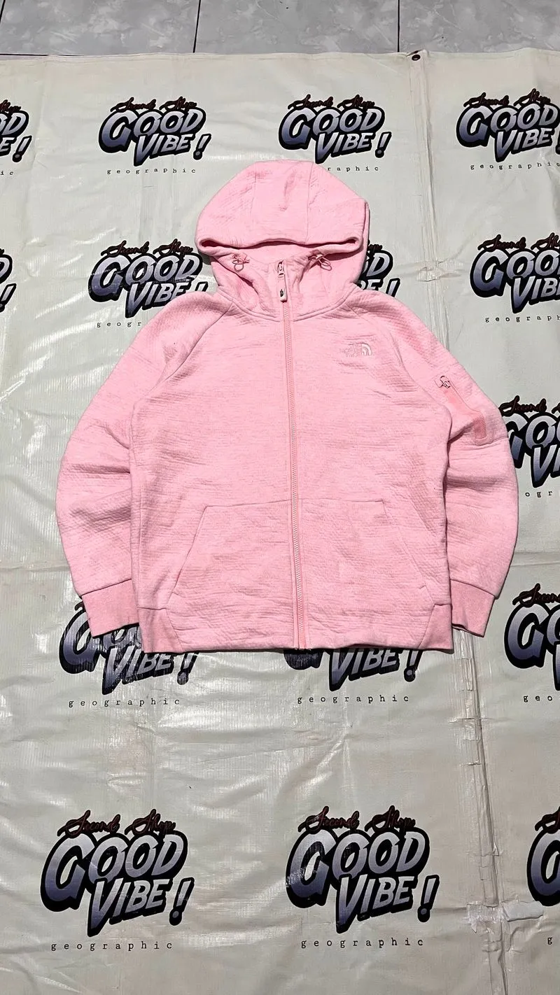 The north face zipper hoddie flace pink photo 1