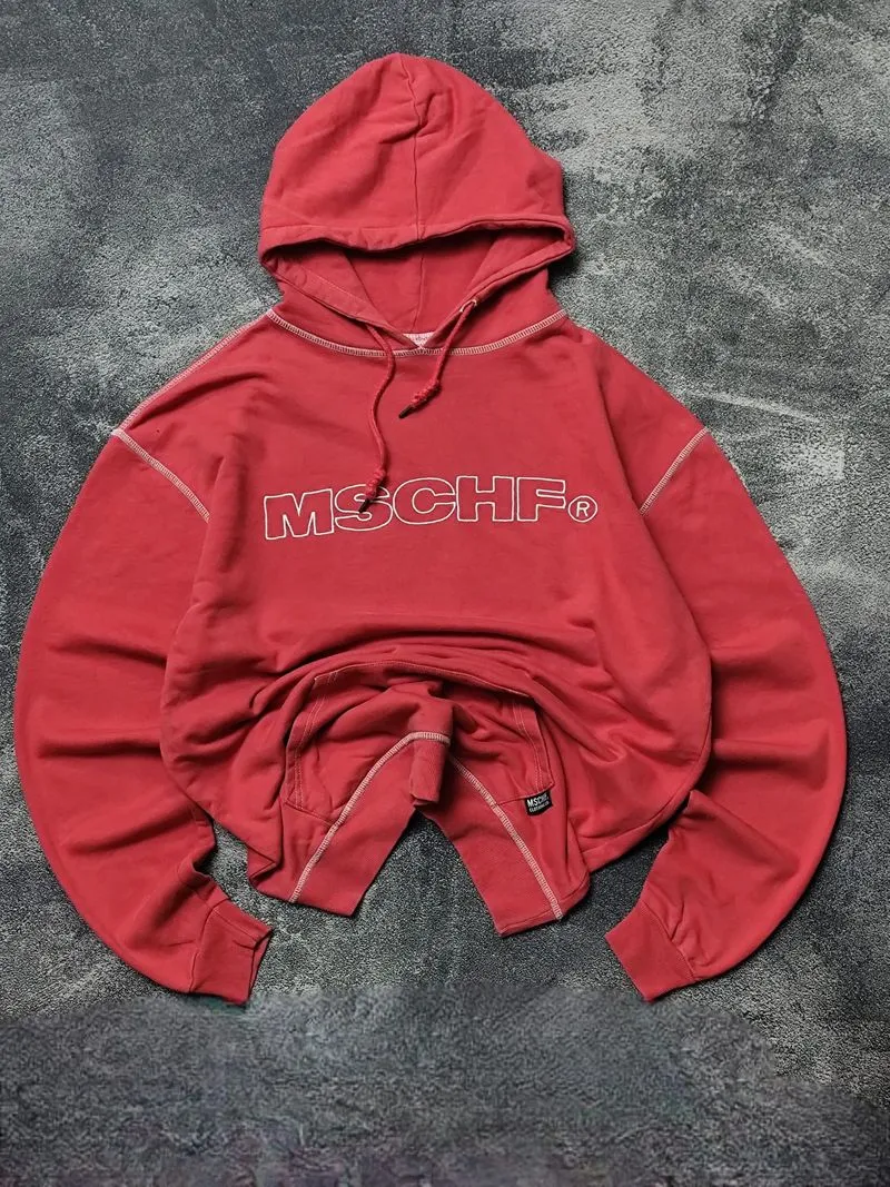 MSCHF STITCH OVERFIT HOODIE SALMON photo 1