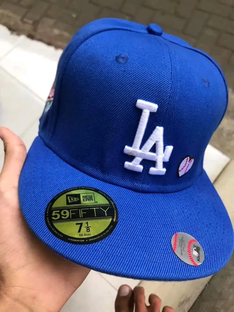 New Era Streetwear Hat Pria blue photo 1