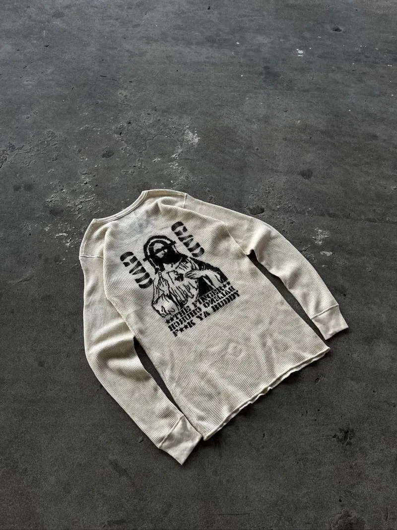 Jesus tee wafle long sleeve photo 1