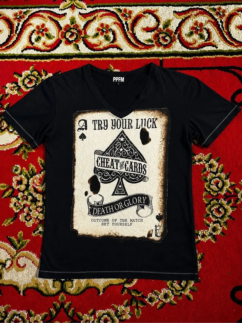 Ppfm v neck t shirt death or glory  photo 1