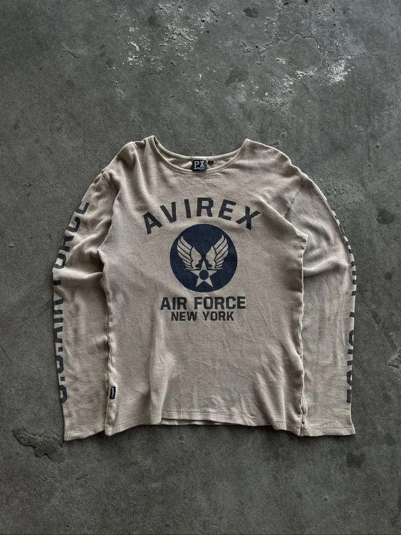 Avirex wafle long sleeve vintage photo 1