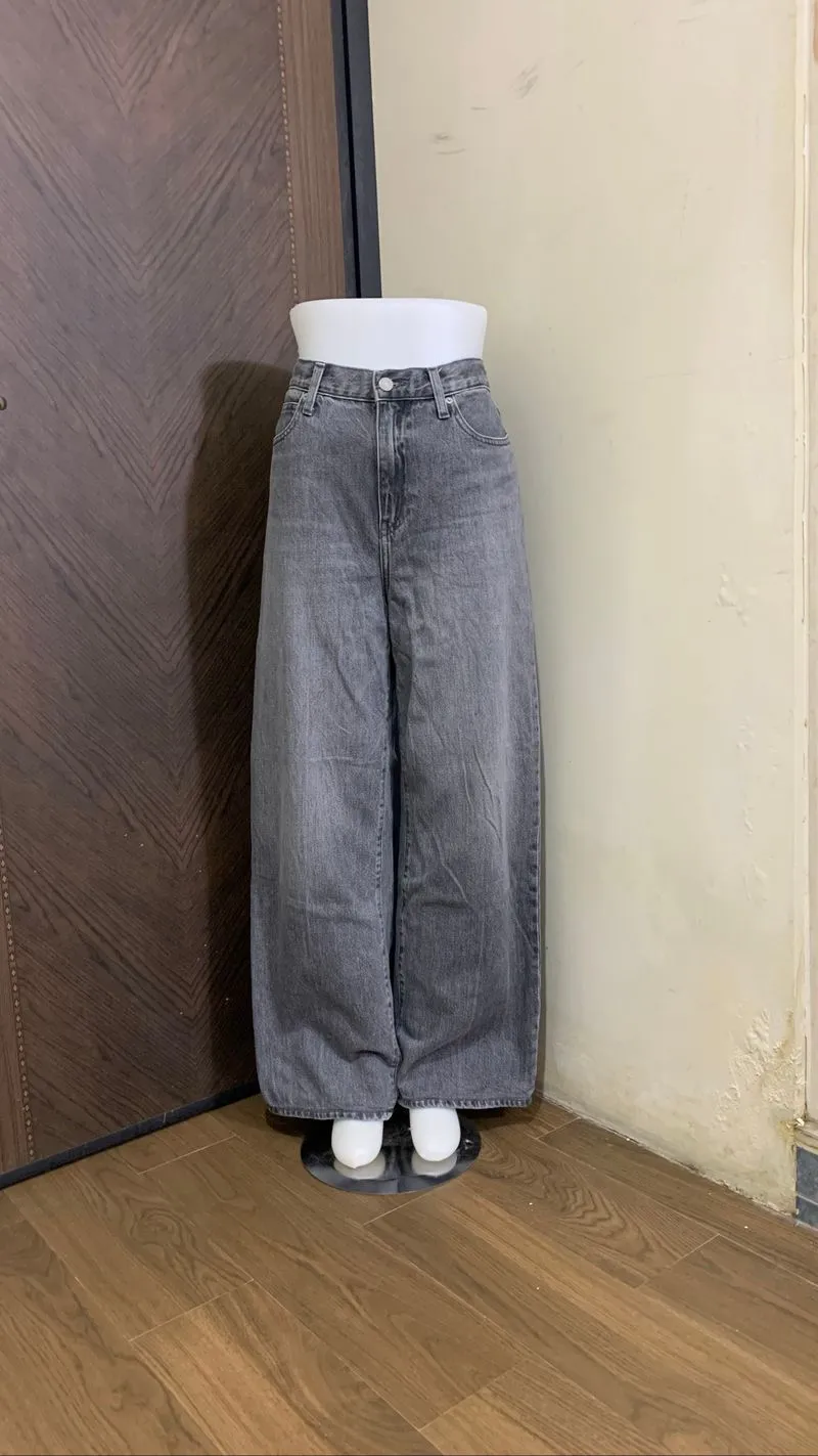 UNIQLO WIDE LEG ABUWASHED LILE NEW photo 1