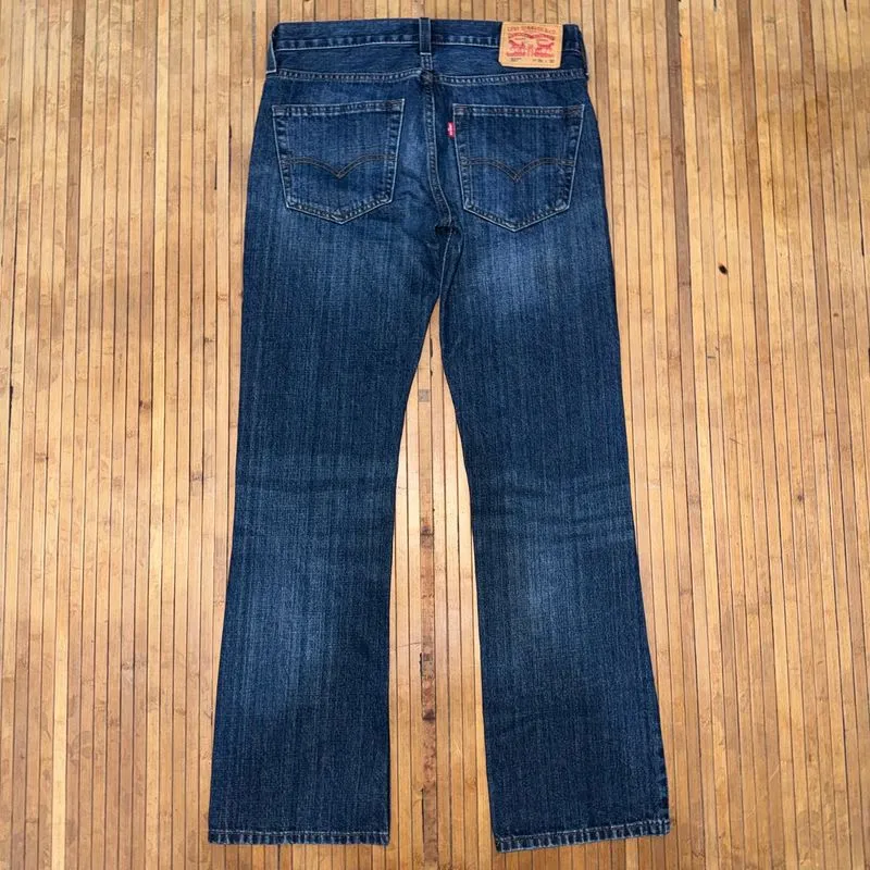 LEVIS 527 SLIM BOOTCUT FIT MEDIUM WASH DENIM FLARE JEANS photo 1
