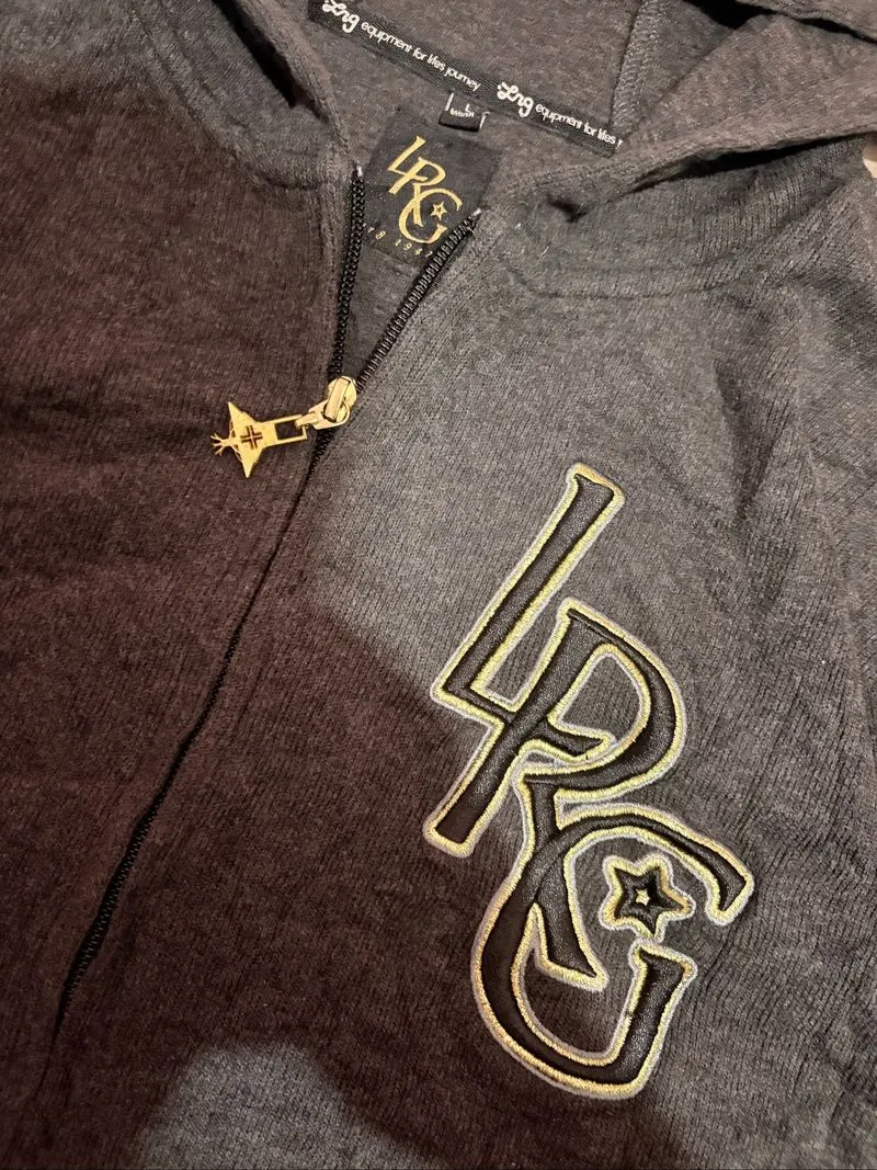 Classic essential LRG zip hoodie nice embroidered logo photo 1