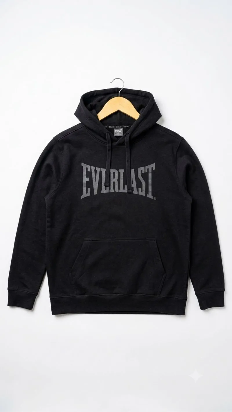EVERLAST hoodie black on black photo 1