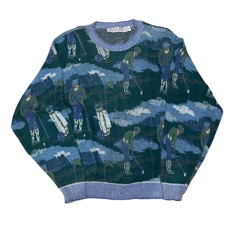 Crossings Vintage Landscape Sweater Knitwear Rajut photo 1