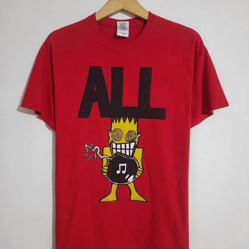 Gildan Vintage T-shirt Pria red photo 1