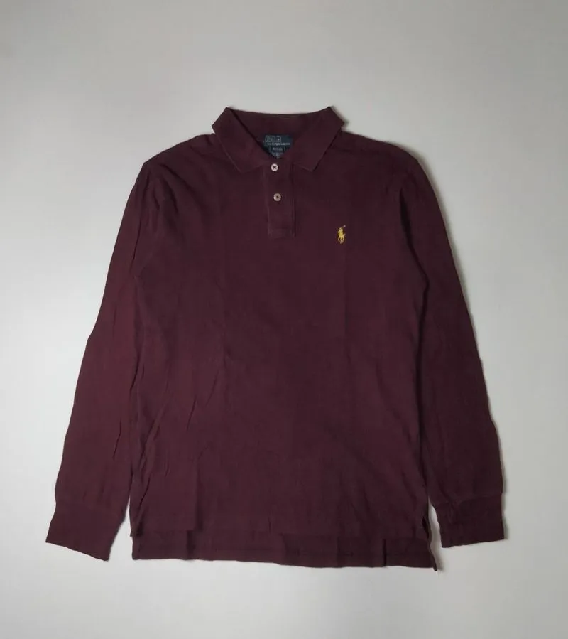 POLOSHIRT PANJANG RALPHLAUREN MAROON photo 1