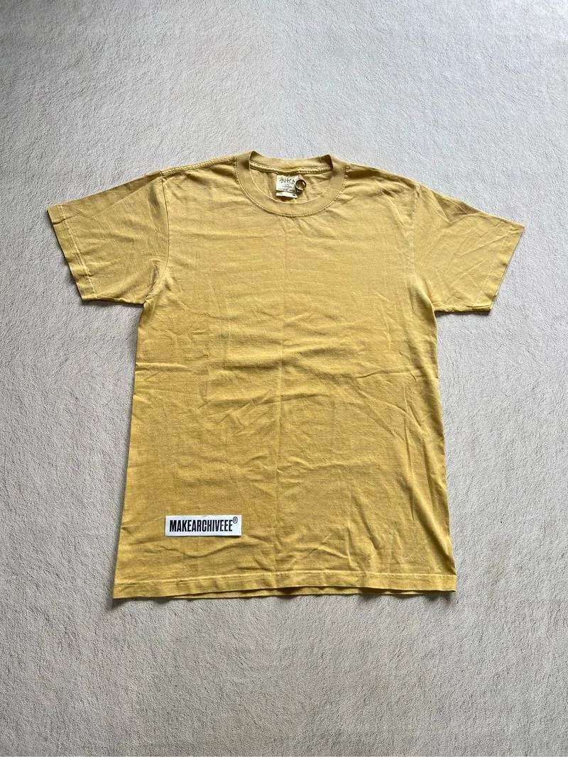 Blank tee shaka wear yellow washed photo 1