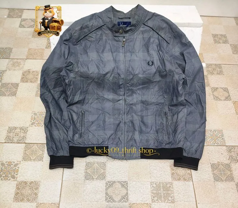 Fred Perry Streetwear Casual Harrington jacket Pria gray photo 1