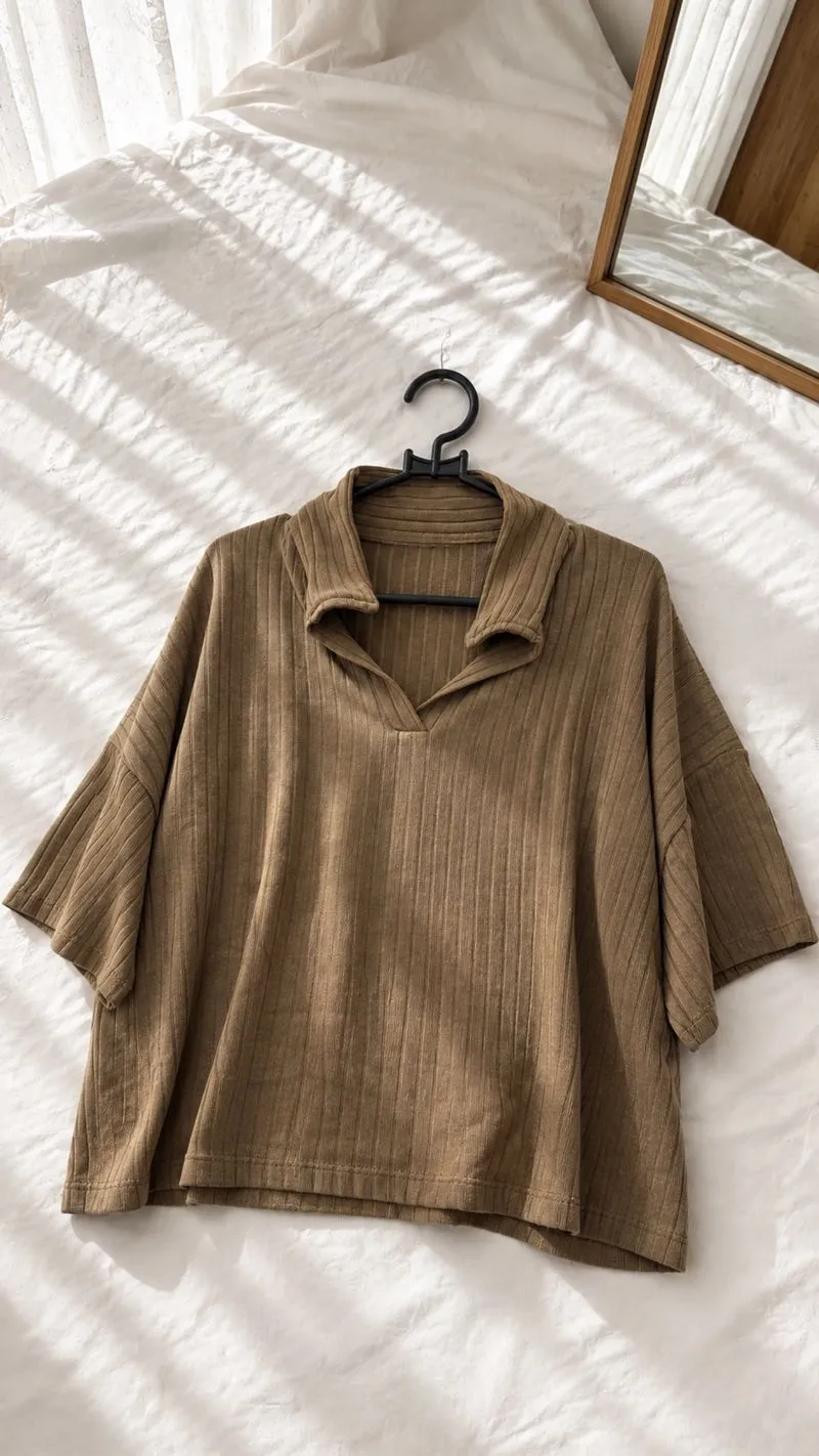 Croptop coklat  photo 1