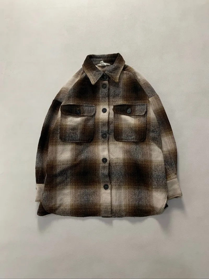 H&M outer flanel vetarano   Size Large  Panjang 75cm Lebar 6 photo 1