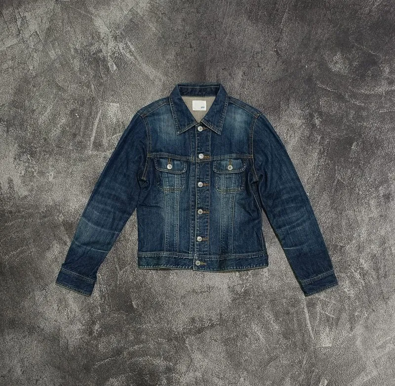 Jaket Denim PBI Blue Faded Fading Original photo 1