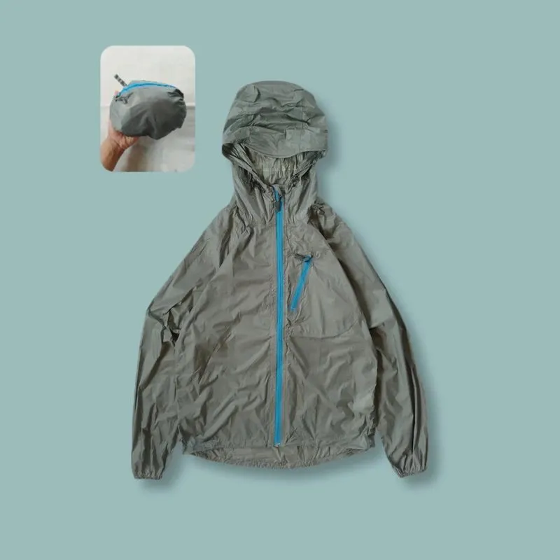 Jaket Parasut Lightweight Fieldcore Pocketable Abu Second  photo 1