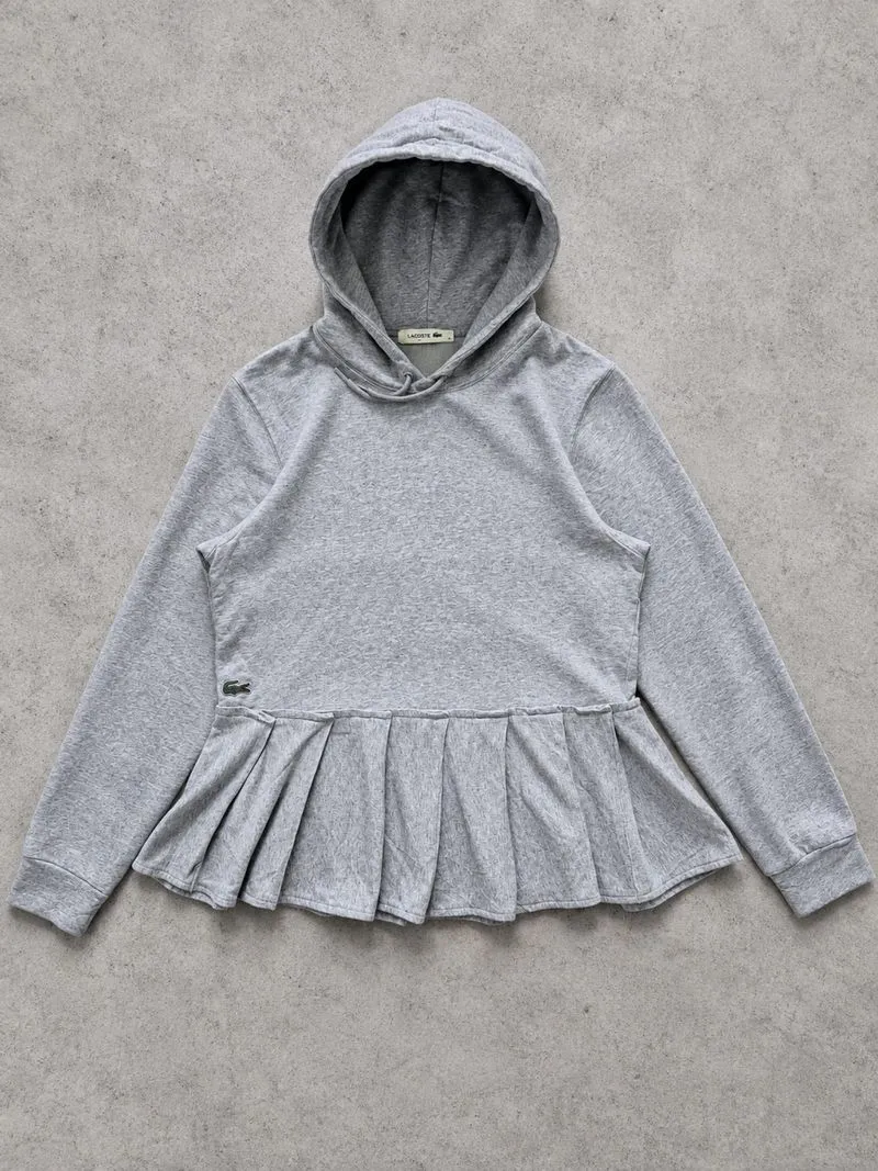 Lacoste Hoodie Peplum Ruffle Hem photo 1