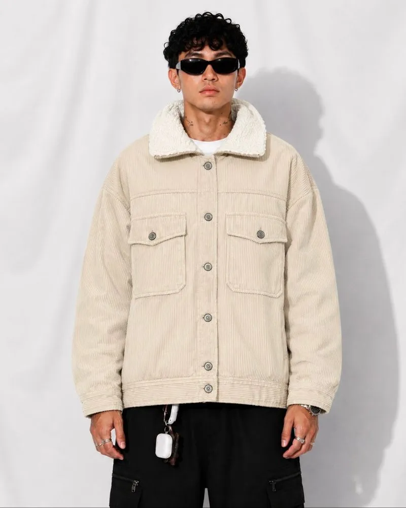 Unknown Corduroy Sherpa Outter Jacket size XXL photo 1