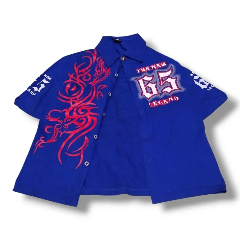 Y2K T-shirt Pria red blue photo 1