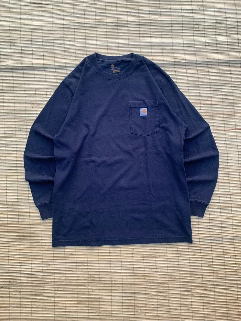Carhartt K126 Loose Fit Heavyweight Long Sleeve Pocket T-Shi photo 1