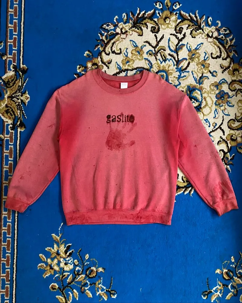 Vintage Gildan DIY Sunfaded “gaslité” Sweatshirt photo 1