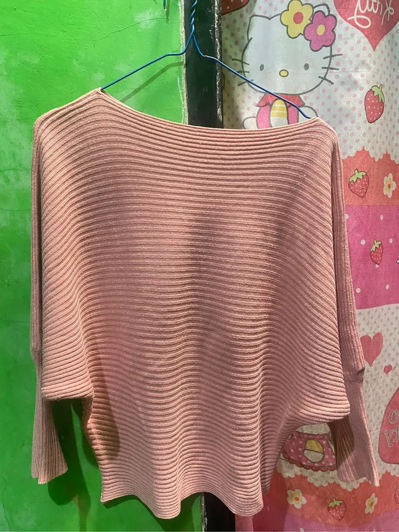 knit rajut dusty pink photo 1
