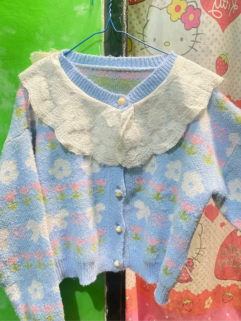 cardi blue bunga photo 1