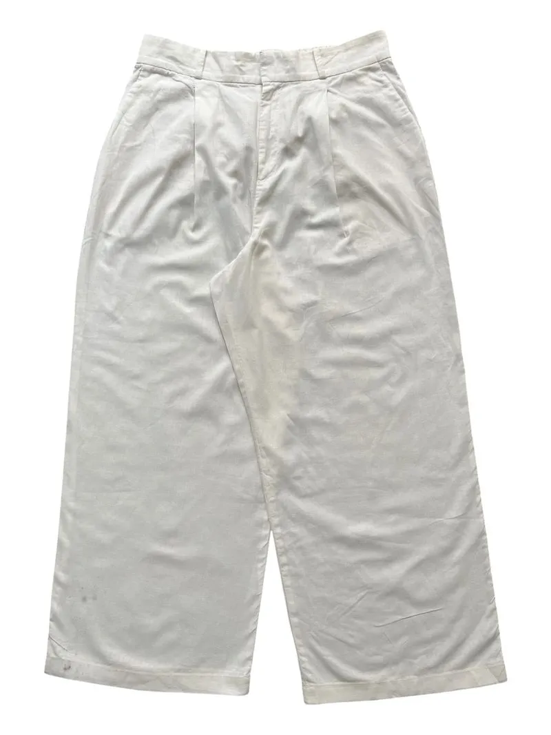 Y2K Uniqlo Wide Leg Baggy Linen Pants photo 1