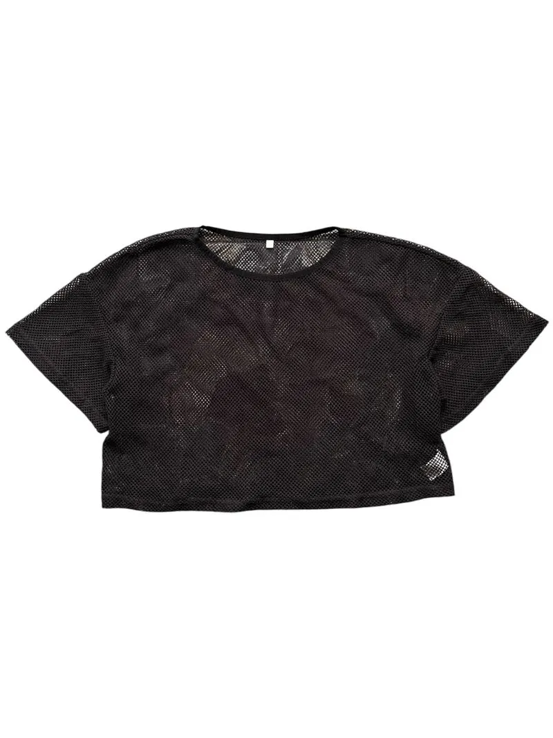 GU Fishnet Mesh Crop Top photo 1