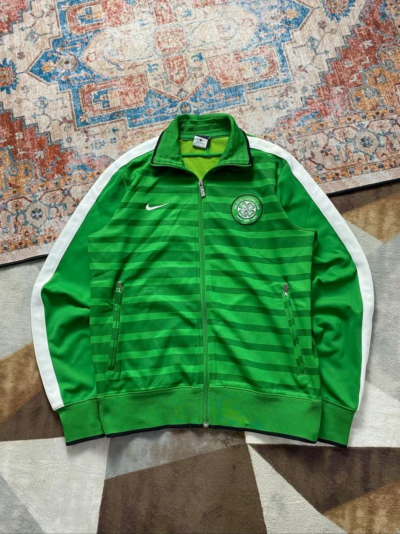 TRACKTOP JAKET NIKE x CELTIC OFFICIAL PLAID STRIPE photo 1
