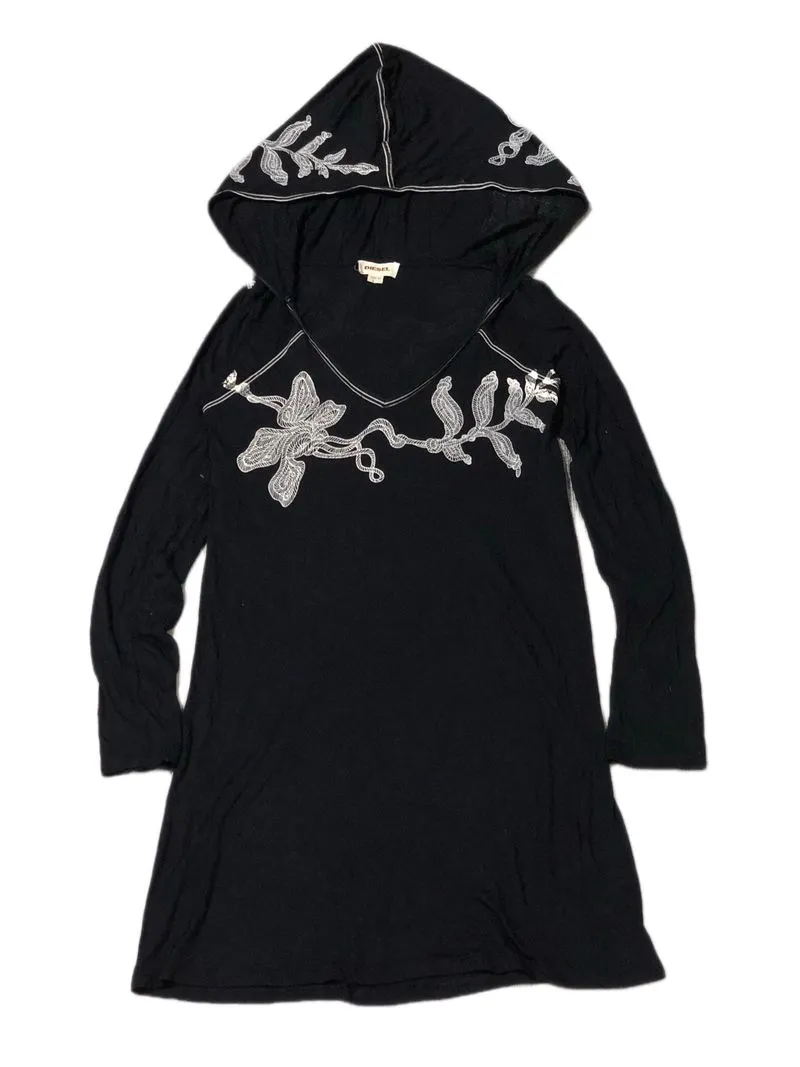 Y2K vkei gothic diesel long hoodie photo 1