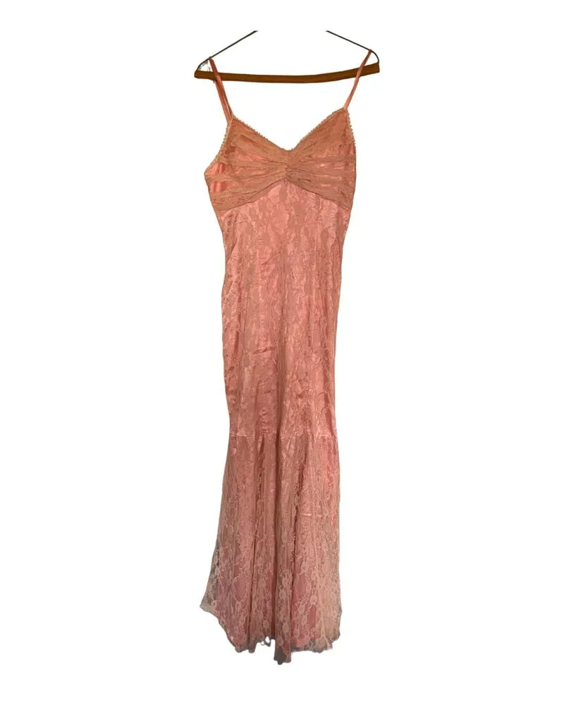 Pink Vintage Prom Dress photo 1