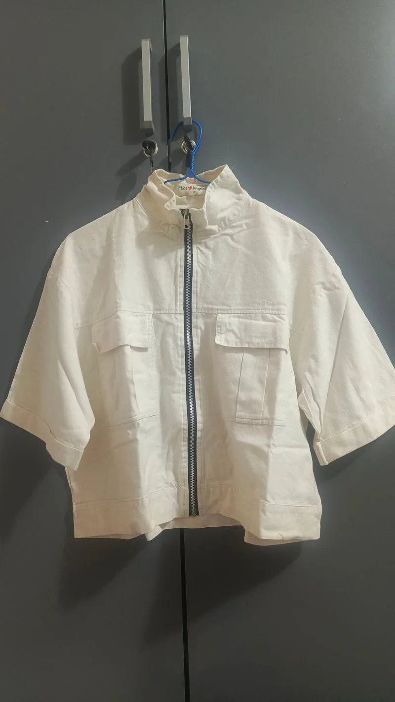 High Neck Full Zip Shirt | Wanita photo 1