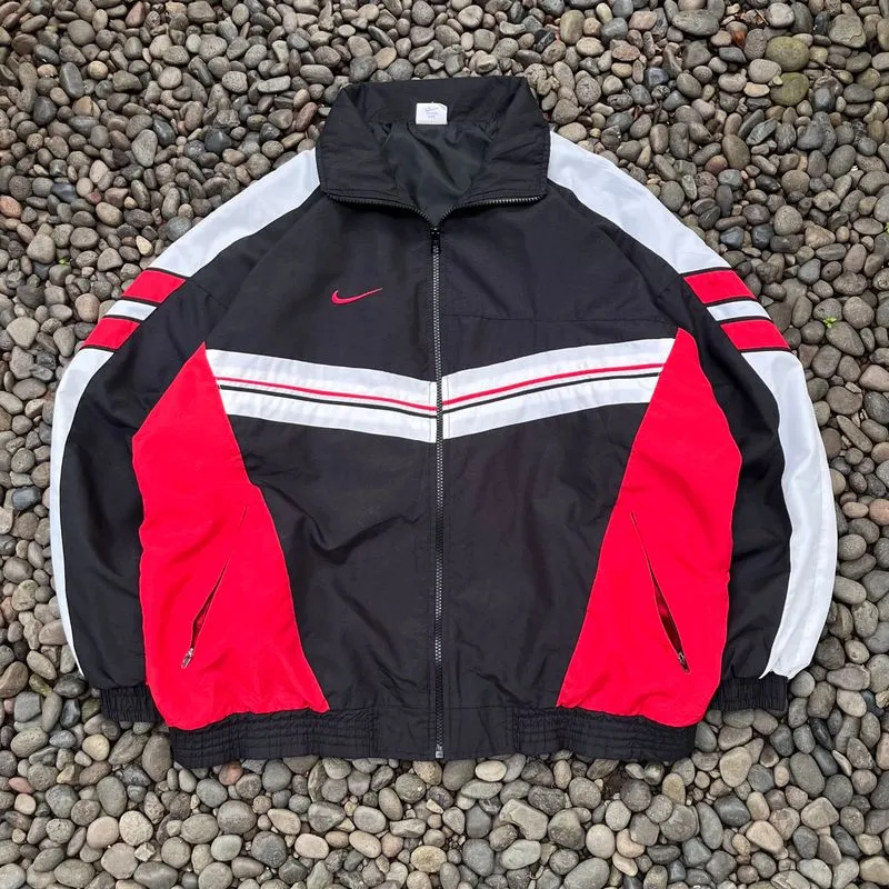 JACKET NIKE SMALL SWOOSH EMBROIDERY VTG 90s photo 1
