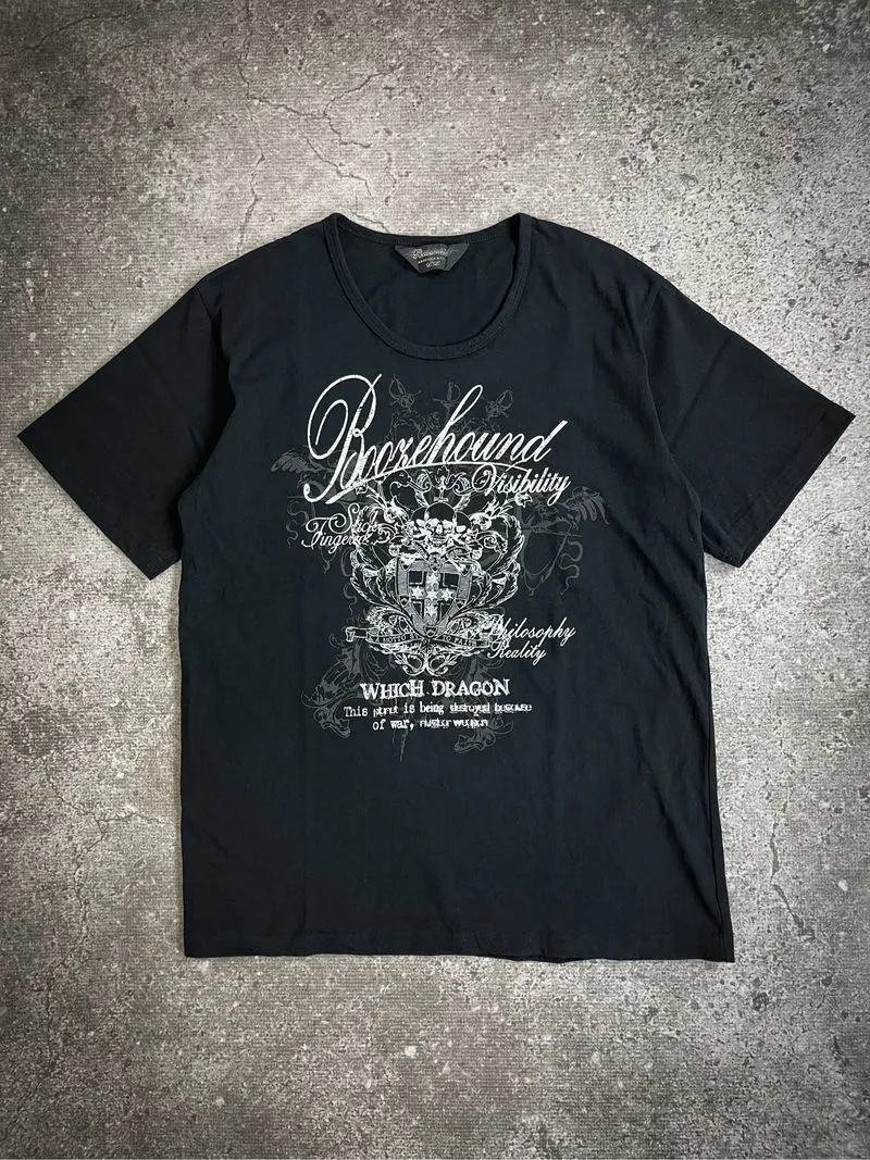 Beaumere Graphic Skull Poem Thermal T-shirt photo 1