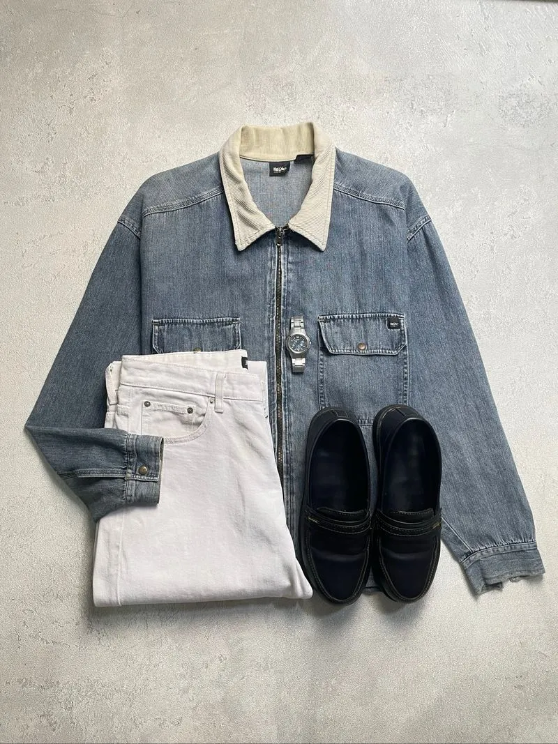 OUTER JACKET DENIM KERAH CORDUROY MOSSIMO  photo 1
