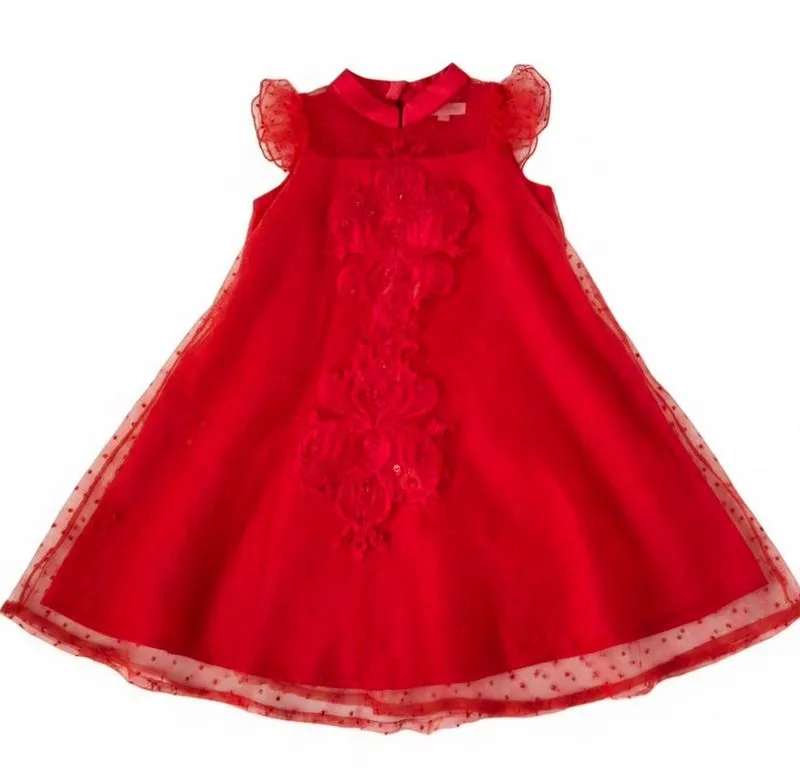 Dress merah merk balloon photo 1