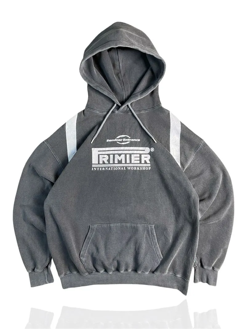 Hoodie pigment gray washed photo 1