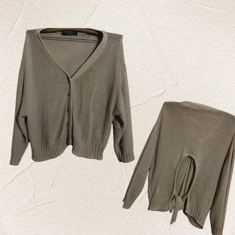 Cardigan tali belakang photo 1