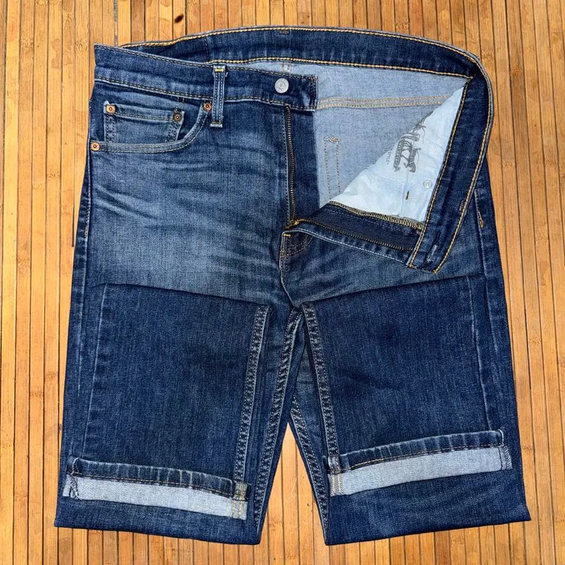 LEVIS 513 SLIM STRAIGHT DARK BLUE FADING FABRIC STRETCH DENI photo 1